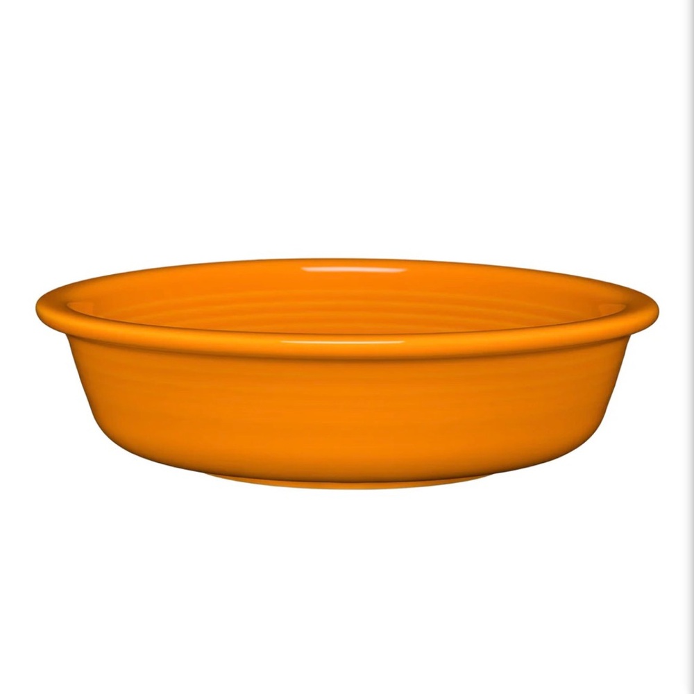 Orange Ceramic Serving Bowl - Bright Orange Home Dining Bowl
